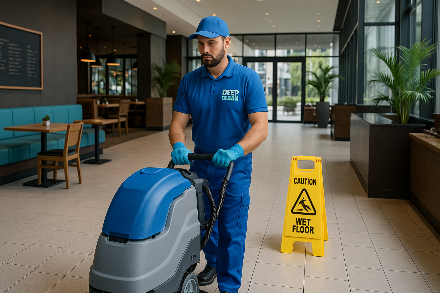 تنظيف المنشآت التجارية والمطاعم والمنتجعات