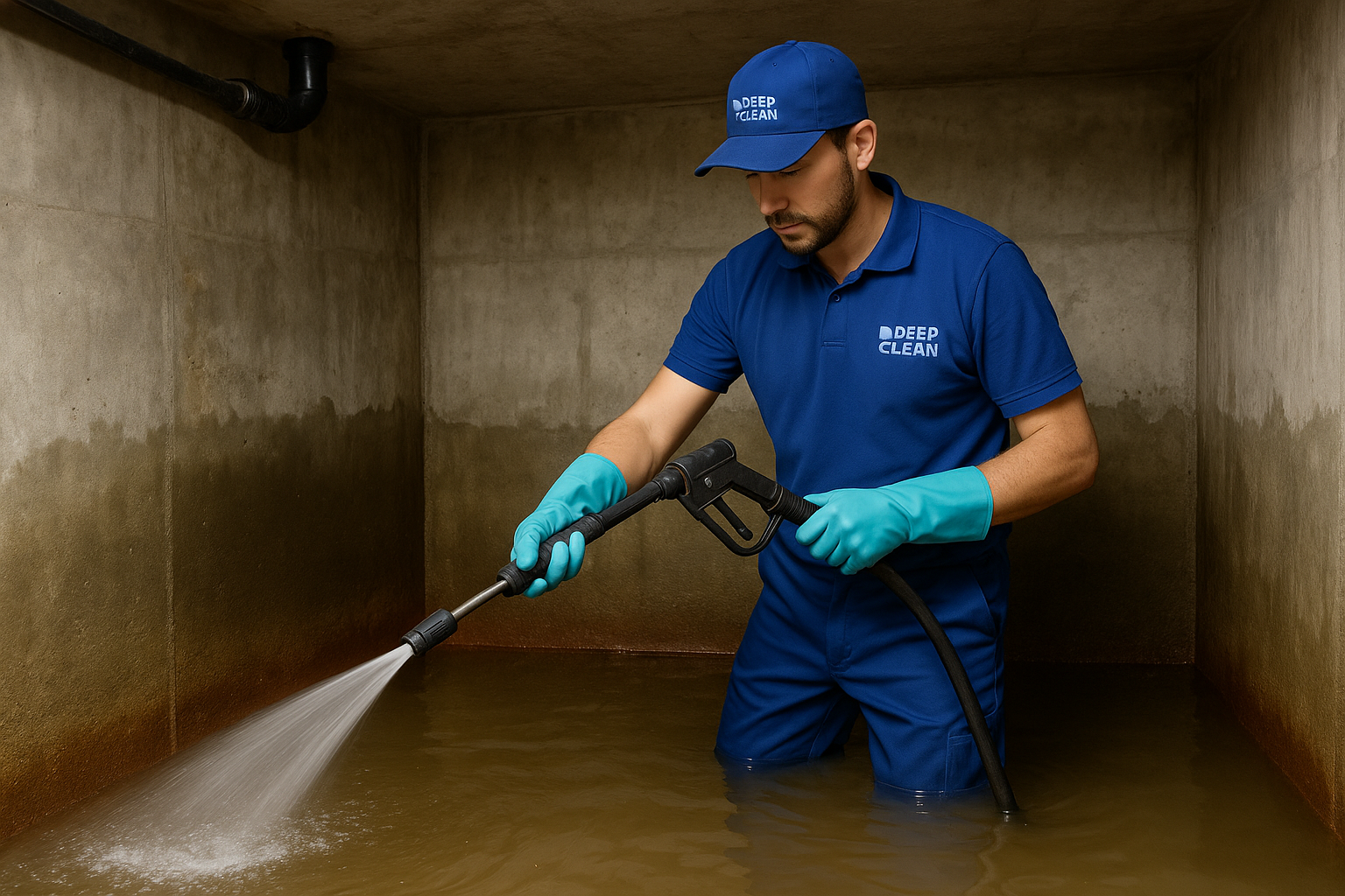 تنظيف الخزانات السفلية